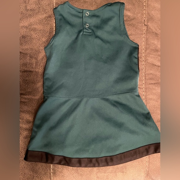 Eagles Kids Teal and Black Cheer Dress and Bloomers (24 months) - Picture 2 of 5